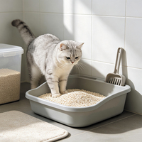 Litière pour chat en tofu biodégradable, faible teneur en poussière, agglomération rapide, sable naturel pour litière de chat, litière pour chat en tofu