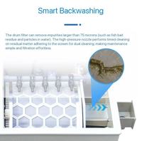 Filtre à tambour rotatif pour bassin domestique, système combiné pour petits bassins à poissons, aquariums et bassins à koïs