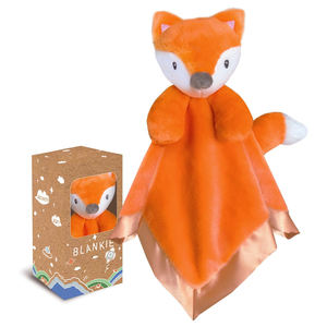 15 "Doux Lovies pour Bébés Couverture de Sécurité Confortable en Peluche Renard avec Animal en Peluche Renard Bébé Couverture de Sécurité Loveys - Product Image 1