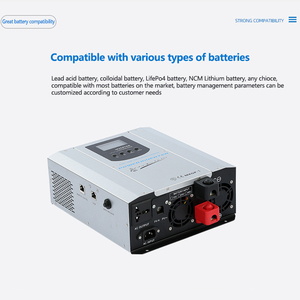 ソーラーハイブリッドインバーターmpptソーラーポンプ12V24V 48V1kw〜5KwオフグリッドDCACインバーターソーラーエアの高周波インバーター充電器 - Product Image 2