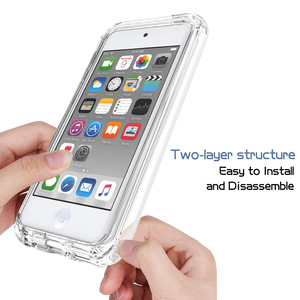 Mỏng Rõ Ràng 360 Đầy Đủ Cơ Thể Hai Lớp TPU + PC Chống Sốc Bảo Vệ Bìa Điện Thoại Di Động Trường Hợp Đối Với Ipod Cảm Ứng 5th 6th 7th Thế Hệ - Product Image 5