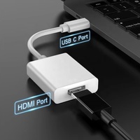 Adaptateur vidéo USB 3.1 Type C, convertisseur 4K 30Hz, câble USB C HDTV, longueur 1,8 m