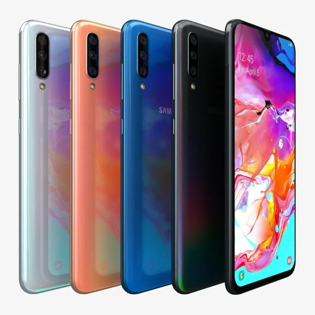 A70 A705FD Dual Sim Global Version  Mobile Phone 6GB RAM 128GB ROM Octa Core 6.7" 5+8+32MP Snapdragon NFC Original Cellphone