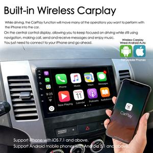 <span class=keywords><strong>Autoradio</strong></span> 8 Go + 128 Go avec commande vocale IA et CarPlay pour Mitsubishi Outlander XL 2 2005-2011 Citroën <span class=keywords><strong>C</strong></span>-<span class=keywords><strong>Crosser</strong></span>, Navigation GPS, Multimédia Vidéo - Product Image 3