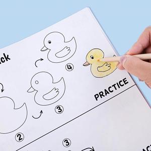 Cahier de coloriage DIY mignon et amusant pour l'entraînement au contrôle du stylo, avec des étapes simples et faciles pour dessiner des animaux - Product Image 3