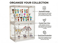 Éclairage LED Vitrine de haute qualité pour figurines de jouets pour figurines d'action Bearbrick Boîte de collection