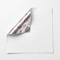Emballage alimentaire en papier nid d'abeille imprimé sur mesure pour hamburgers, emballage alimentaire double face en aluminium pour sandwichs, papier alimentaire de qualité alimentaire pour emballer les hamburgers