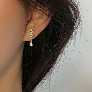 Orecchini Pendenti Geometrici Ovali per Donne, Stile Vintage Francese, Accessori per Orecchie da Indossare Quotidianamente - Product Image 3