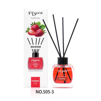 Diffuseur de parfum d'ambiance Veyes transfrontalier sans flamme en rotin et verre, parfum de fruits aux huiles essentielles, pour une utilisation intérieure de 15 à 30 jours