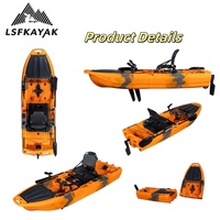 2025 nouvelle usine vente chaude détachable coque aileron pédale mer pêche Kayak modulaire avec stockage de poissons vivants pour un transport facile