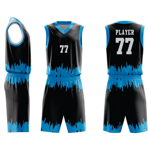 Maillot et short de basketball personnalisés sublimés, fabriqués au Pakistan, les plus vendus, anti-humidité, pour équipes adultes - Product Image 1