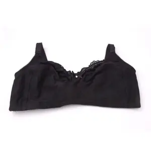 Venta al por mayor de ropa interior de gran tamaño ultrafino de encaje negro sexy Lencería sujetadores para las mujeres