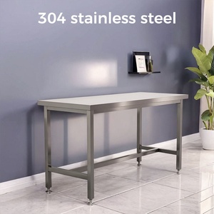 Table de travail en acier inoxydable 304 à hauteur réglable, design contemporain, idéale pour la maison, le bureau et le laboratoire – Meilleures ventes - Product Image 5