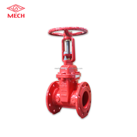 Vanne à boisseau à bride pour systèmes d'hydrants, haute résistance à la pression, fonte durable, fonte ductile