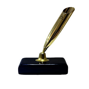 Manufacturer Wholesale Feng Shui Collection <b>Obsidian</b> Natural Stone Matte Finish Pen Stand Office - Product Image 1