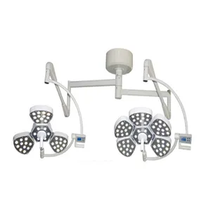 New Arrival Adjustable Double Dome Shadowless Ceiling LED Operation Surgical Light With LCD Control Panel