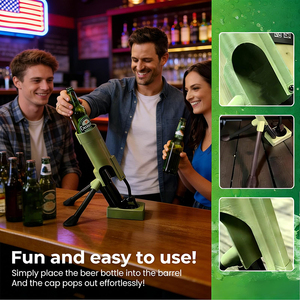 Nuevo y Divertido Abridor de Botellas de Cerveza con Forma de Cañón de Mortero 2026, con Soporte para Decoración de Bares y Hogar - Product Image 2