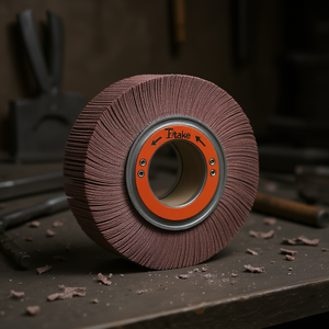 Disque abrasif à lamelles en tissu corindon 200x30x54 mm avec trou, grain 120 - Product Image 3