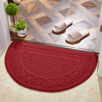 Tapis de porte rectangulaire d'intérieur, écologique, imperméable, antidérapant, lavable en machine, style nordique, noir, 43x63cm, pour la maison et la salle de bain