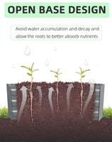Boîte de planteur de fleurs carrées en acier galvanisé, entièrement assemblé, pour jardin surélevé, fleurs de légumes