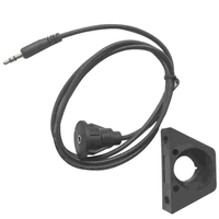 Pour voiture bateau moto tableau de bord panneau encastré Audio DC3.5mm femelle à mâle câble étanche