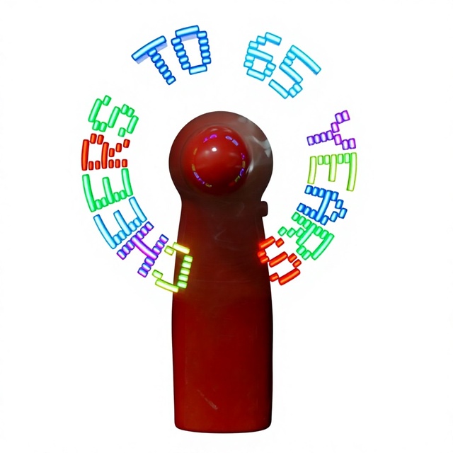 Mini Portable Handy LED Custom Message Modern Design Silk Screen Printed Programmable LED Display Handheld Electric Fan