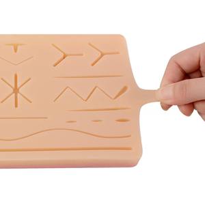 Coussin d'entraînement en silicone épaissi pour la suture - Module de simulation de plaies multi-motifs pour la formation des étudiants en médecine - Product Image 2