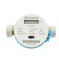 Intelligent sans fil lorawan 433MHz électrique compteur d'eau à jet unique avec ÉCRAN LCD