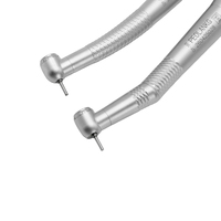 Pièce à main dentaire haute vitesse ergonomique, poignée antidérapante, légère et équilibrée, 4 trous, connexion rapide, turbine à air pour clinique dentaire