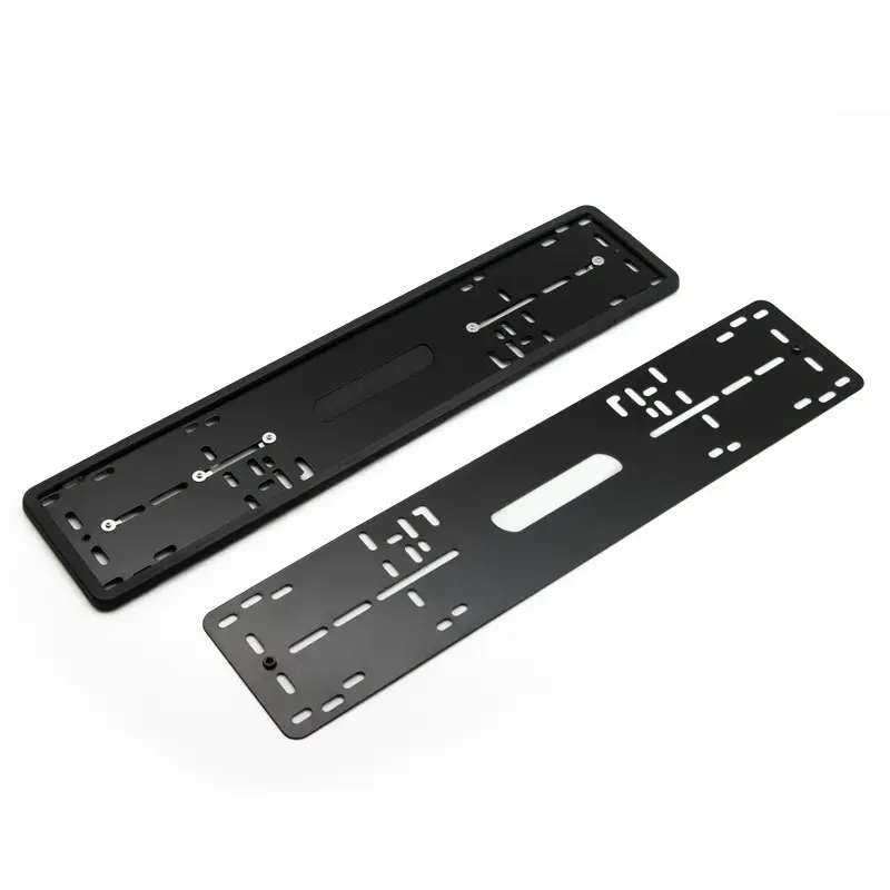 Wholesale Euro size silicone and metal license plate frame with magnet plate number holder license plate frames