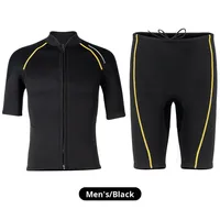 Combinaison de plongée en néoprène 1,5 mm pour femmes et hommes, short à manches courtes séparé, ensemble de plongée en apnée, surf, combinaison de plongée chaude toute saison