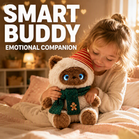 Jouet intelligent pour chat avec IA, Compagnon vocal IA, Jouets en peluche OEM, Compagnon d'apprentissage, Cadeau de Noël, Compagnon éducatif