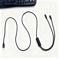 Câble USB-C tressé 2-en-1 de 60 W à chargement rapide et transfert de données, compatible avec plusieurs appareils – Vente chaude, haute qualité
