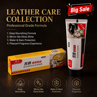 Crema para Zapatos Hei Niu de Secado Rápido, Color Negro, en Tubo de 35g, Fácil de Limpiar, No Deja Residuos Pegajosos, Brillo y Protección