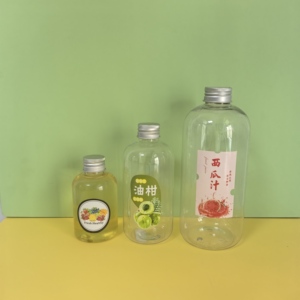 Benutzer definiertes Etikett Recycelbar 16 Unzen 500ml <span class=keywords><strong>Boston</strong></span> Round Plastic Getränkes aft flaschen Weiße manipulation sichere Deckel für Soda Champagner - Product Image 5