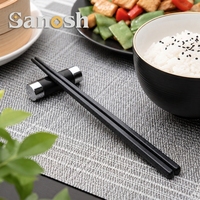 SANOSH Tongkat Makan Logo Restoran Cina Desain Khusus dari Paduan PPS Kelas Makanan Perlengkapan Hotel Mewah
