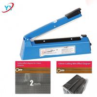 Máquina Selladora Manual Ecológica y Duradera de Color Azul de 20/30/40 cm para Bolsas de Plástico, Papel Kraft y Papel de Aluminio