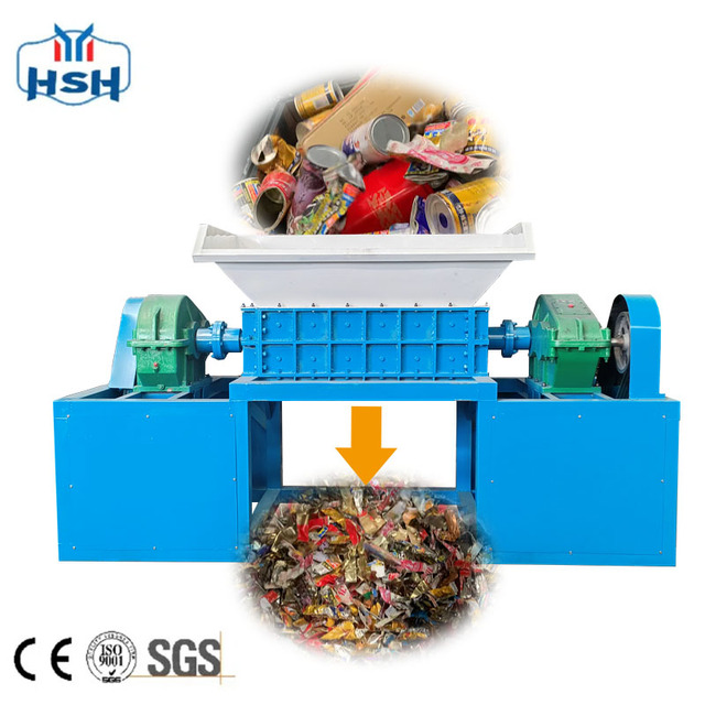 Heavy Metal Scrap Aluminum Cans Plastic Waste Shredder Metal Scrap Rubber Tire Wood Electronic Scrap Metal Shredder