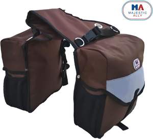 Échantillon gratuit, sac de selle équestre durable, rembourré, réfléchissant, avec poches et porte-bouteille d'eau - Product Image 2