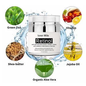 Natural Retinol Cream Anti Aging Wrinkle &amp; Acne Face Moisturizer Cream Hyaluronic Acid Jojoba oil In stock OEM