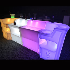 أثاث بلاستيكي للنادي الليلي Led قهوة مع دلو ثلج تصميم تجاري حديث بسعر المصنع مكعب - Product Image 6