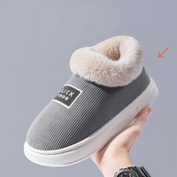 Bottes de neige pour hommes en peluche, chaussures d'intérieur et d'extérieur, nouvelles bottes de neige 2026, chaudes, antidérapantes, confortables