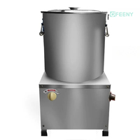 Déshydrateur Commercial Électrique en Acier Inoxydable pour Légumes, Éliminateur d'Huile Alimentaire, pour la Déshydratation des Résidus de Légumes et des Marc de Vin