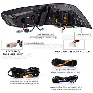 Pour Mitsubishi Lancer EVO-X 2008-2018 : Feux de jour LED, Phares antibrouillard étanches, Ensemble de feux arrière, Kit carrosserie - Product Image 6