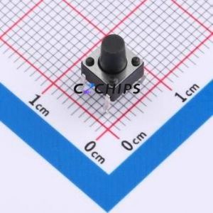 ZX-QC66-8.0CJ Tactile Switch Through hole Component THT-4P,6x6mm Switch Single Pole Single Throw Round Button 2.6N Through Hole - Product Image 1