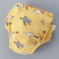 Culottes d'apprentissage de la propreté jour et nuit pour bébé, respirantes, en coton peigné, réutilisables, pour enfants et bébés