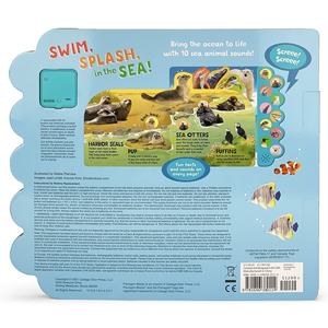 Nadar y chapotear en <span class=keywords><strong>el</strong></span> <span class=keywords><strong>mar</strong></span> Vamos a <span class=keywords><strong>escuchar</strong></span> <span class=keywords><strong>el</strong></span> océano Libro de sonido para niños de 10 botones - Product Image 6
