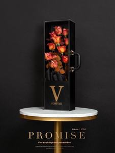 <span class=keywords><strong>Becan</strong></span> Victoria's Secret Día de San Valentín Confesión Rosa Caja de regalo Rectangular Acrílico Flor Satchel Material de embalaje - Product Image 3