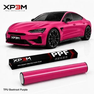 ฟิล์มกันรอยรถยนต์ XP3M สีม่วงบีทรูท เงาแบบ TPU  ความหนา 7.5 มิล ฟิล์ม TPU PPF ป้องกันสีรถยนต์แบบเต็มคัน  ฟิล์มกันรอยรถยนต์แบบ Self H - Product Image 1