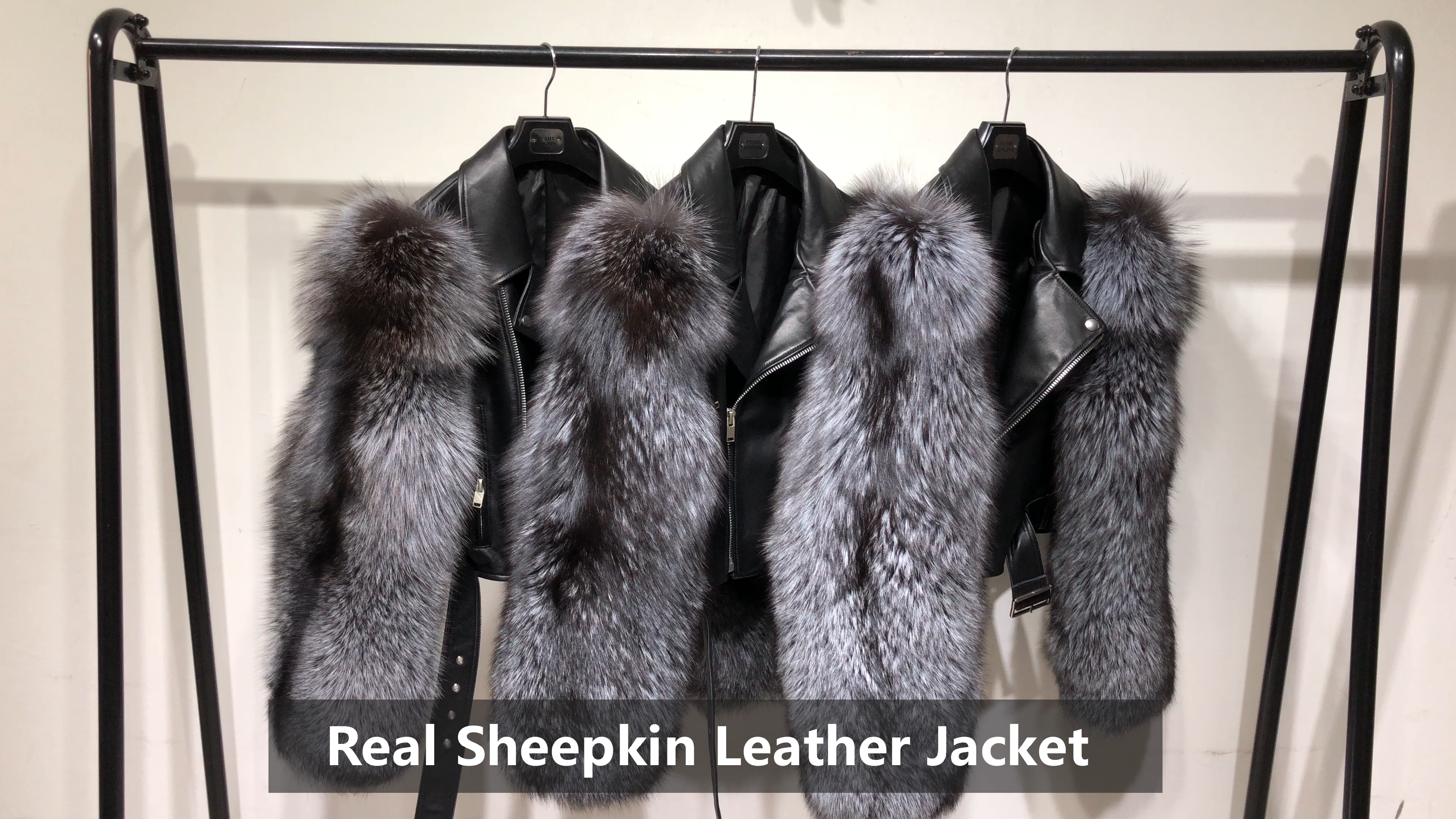 Leather Jacket with Fur - High Quality Women's Fashion